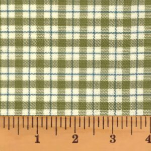 sage green 4 plaid homespun cotton fabric by jcs - sold by the yard