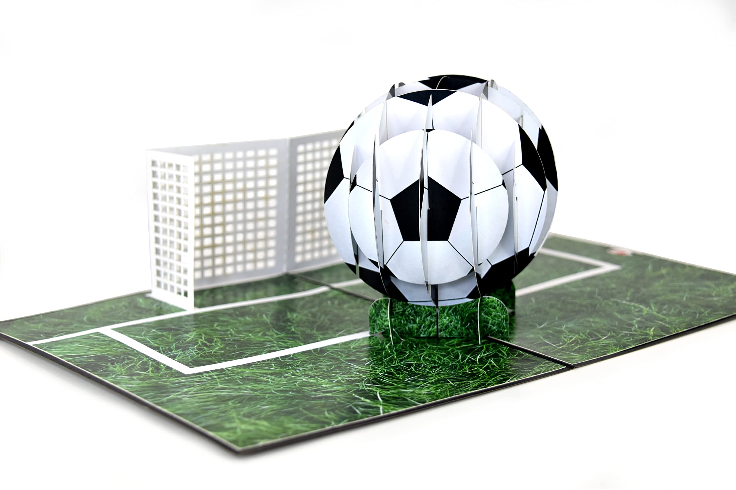 Soccer Pop Up Birthday Card, 3D Greeting Card, Congratulations Card for Sports Fan, Soccer Team