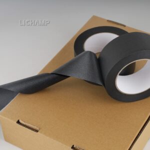 Lichamp Wide Black Painters Tape 2 inch, 1pc Medium Adhesive Black Masking Tape, 1.95 inches x 55 Yards