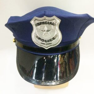 BinaryABC Halloween Police Hat Badge Officer Hat Cop Hat,Halloween Cosplay Party Accessories,Halloween Performance Costumes