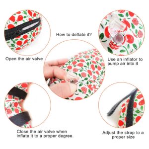 Purrrfect Life Protective Inflatable Collar for Dogs and Cats - Soft Pet Recovery Collar Does Not Block Vision, Prevents Pets from Touching Stitches, Wounds and Rashes (Floral - 1, Neck 6" - 8")