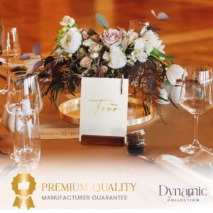 dynamic collection Wedding Table Numbers - Gold Table Numbers for Wedding Reception with Double Sided Table Number Cards 1-30 + Head Table & Gift Table Card, Luxury Gold Foil, 400 GSM, 4x6 inches