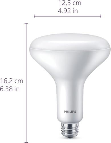 Philips LED BR40 Ultra Definition Frosted Dimmable LED Light Bulbs - Flicker-Free 65w Light Bulbs with EyeComfort Technology - Soft White 2700K Lightbulb - 800 Lumen - E26 Base - 4 Pack