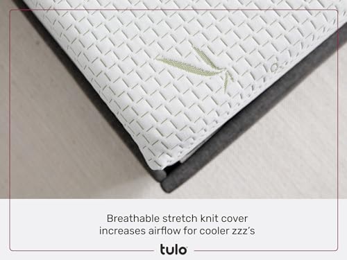 Tulo 6" Firm Comfort Memory Foam Bamboo Pressure Relief Mattress in a Box | Twin Size