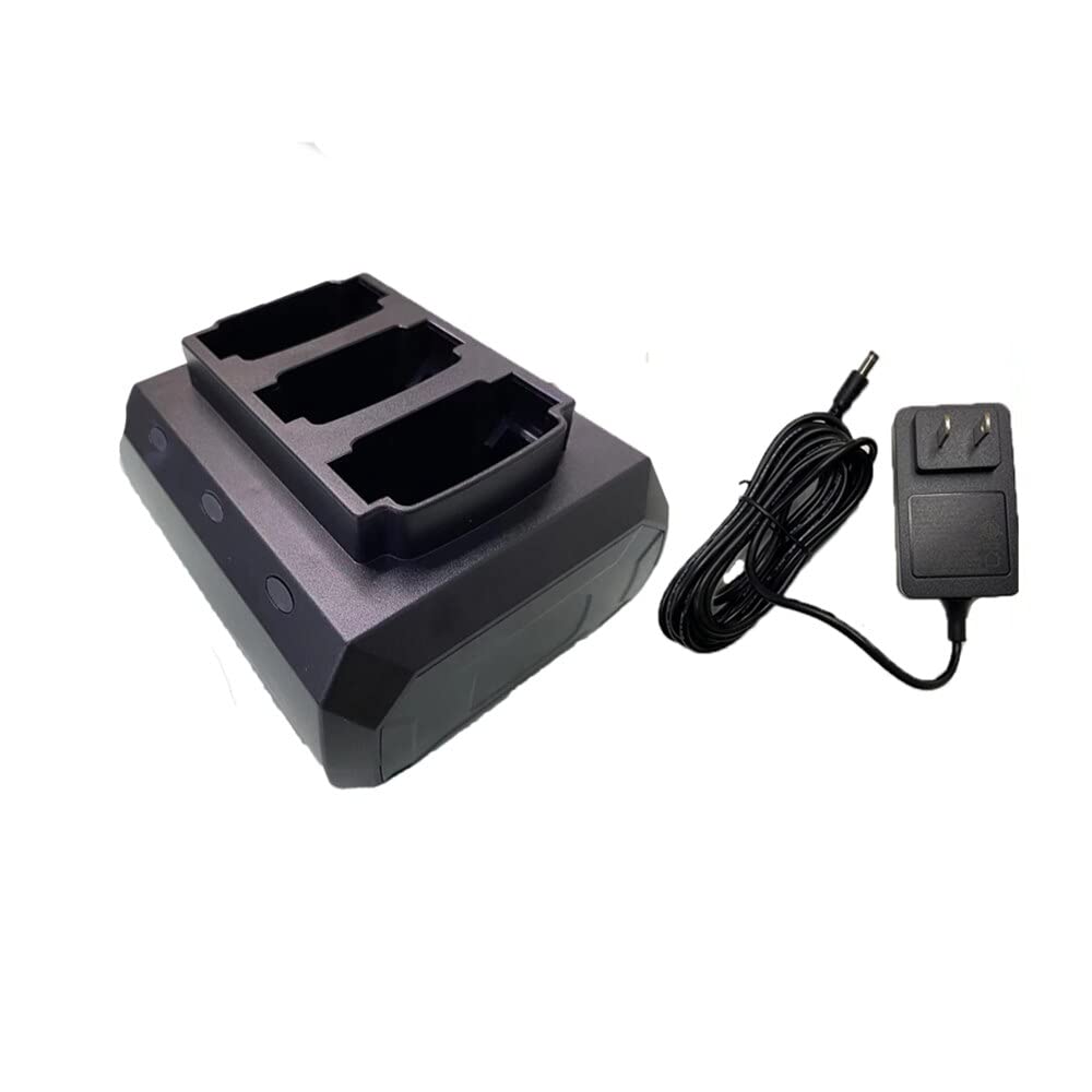 3-Slot Battery Charger Cradle with Adapter for Zebra MC9300 MC930B-G