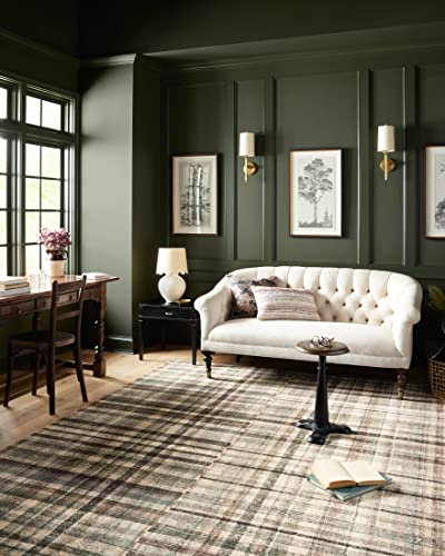 Loloi Chris Loves Julia Humphrey Collection HUM-03 Forest/Multi 7'-3'' x 9'-3'' .38" Pile Height, Area Rug feat. CloudPile