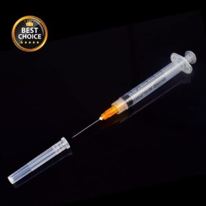 20Pack 2.5ml Syringes with 25 Gauge 1 Inch Needle for Industrial, Scientific Labs, Liquid Dispensing, Oil or Glue Applicator, Individually Wrapped