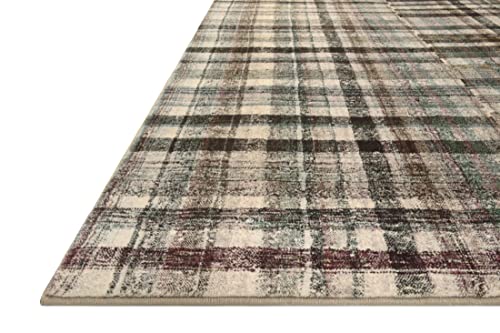 Loloi Chris Loves Julia Humphrey Collection HUM-03 Forest/Multi 7'-3'' x 9'-3'' .38" Pile Height, Area Rug feat. CloudPile