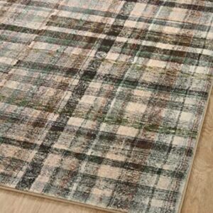 Loloi Chris Loves Julia Humphrey Collection HUM-03 Forest/Multi 7'-3'' x 9'-3'' .38" Pile Height, Area Rug feat. CloudPile