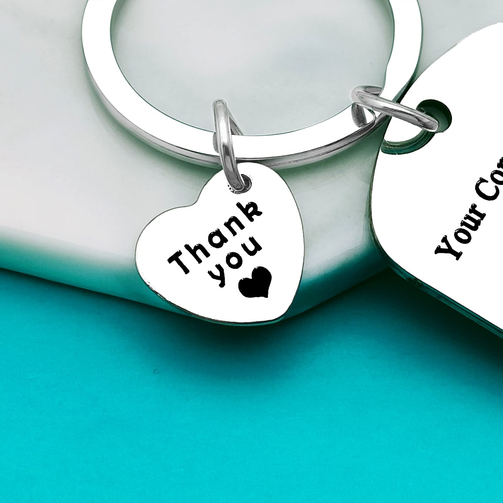 Xiahuyu Thank You Gifts Employee Appreciation Gifts Keychain Employee of the Month Gifts Thank You Gifts for Coworker Employee Work Anniversary Christmas Birthday Leaving Retirement Gifts