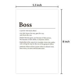 Ulbeelol Boss Definition Card, Funny Boss Day Card, Boss Birthday Card, Appreciation Card for Boss, Boss Thank You Card, Boss Card