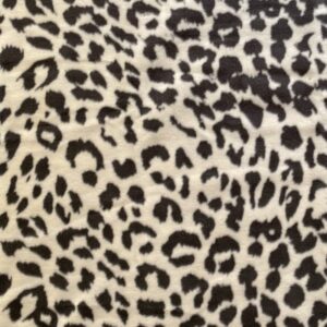 DAVID TEXTILES Leopard Chic Anti-Pill Premium No-Sew Throw Fleece Fabric Kit (50x60), Multi