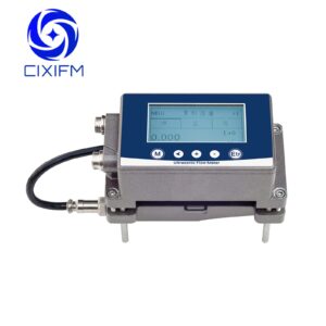 CIXIFM Ultrasonic Flow Meter Clamp On Digital Water Flow Meter Pipe Flow Sensor Measure Direct Flow Measurement Chemical Liquid Industrial-Grade Fuel Crude Oil Flowmeter DN15-DN40 4-20mA RS485