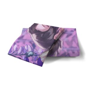 NICHIYOBI Butterfly-Shinobu Poster Duvet Cover 3 Piece Bed Set,Room Atmosphere Decoration Anime peripherals (Style 4,Queen 90x90in+20x30in*2)