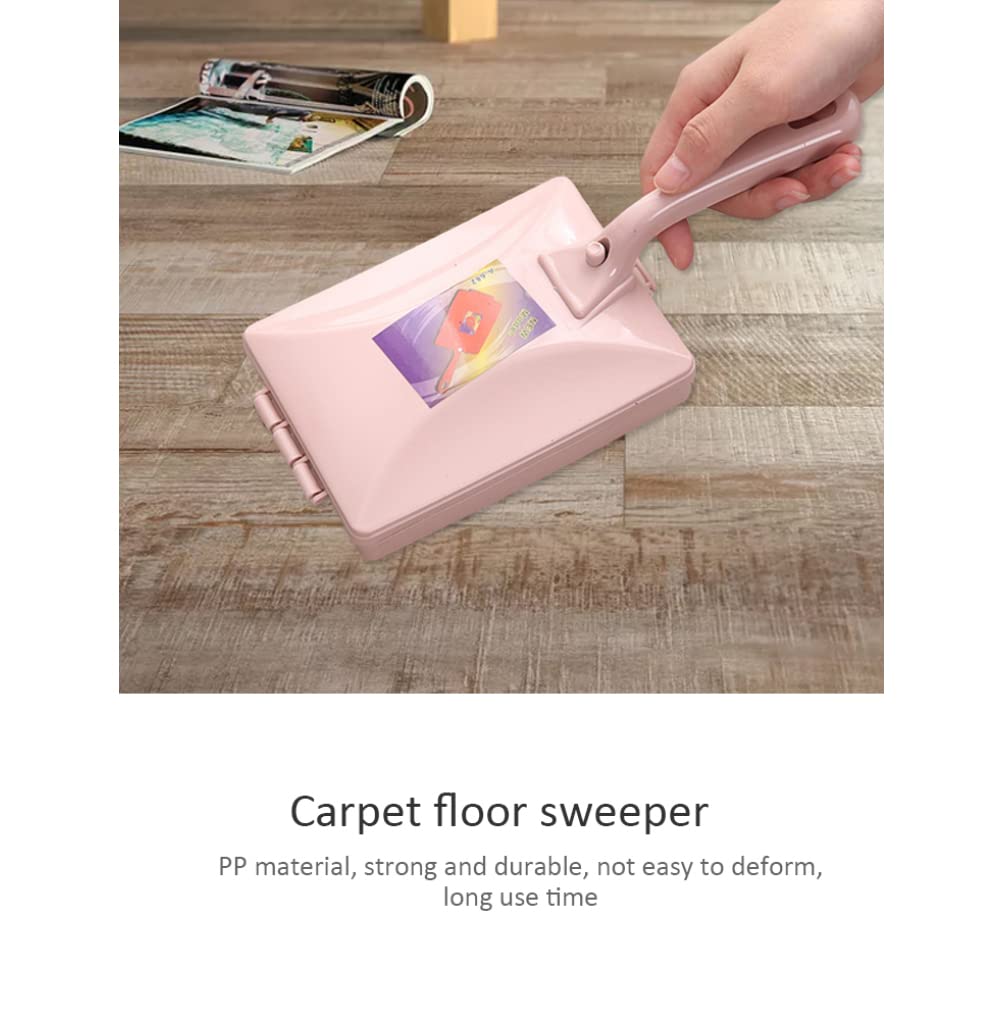 Carpet Debris Brush Double-Roller Sofa Sweeper Handheld Dusting Cleaner Pink Carpet Debris Brush,Double-Roller Cleaning Brush,Carpet dusting Brush,Carpet Sofa Sweeper,Carpet Cleaning Brush