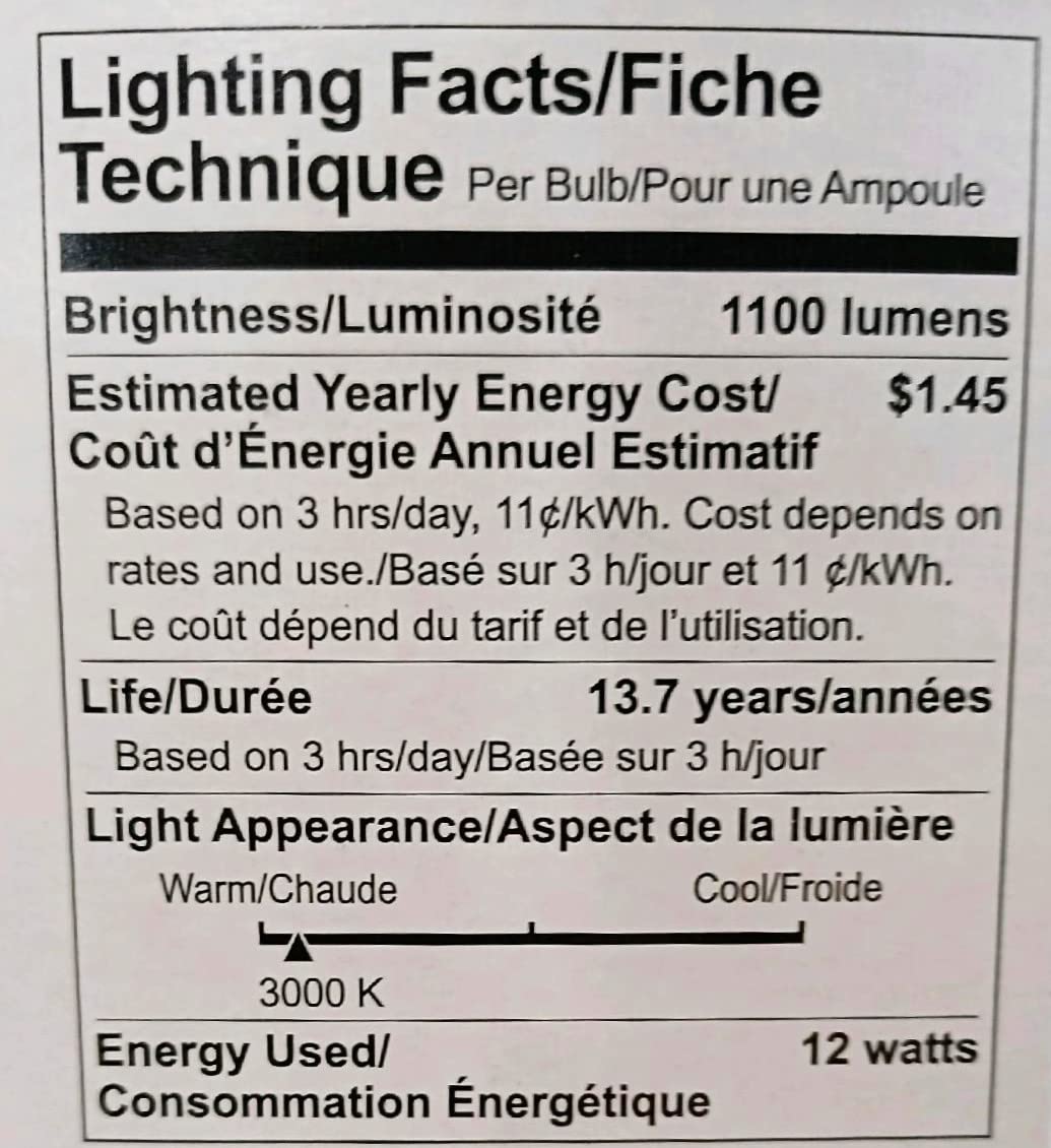 GE 38130 LED PAR20 Flood Light, 1100 Lumens, 3000K, 35 Degree Beam Angle, Dimmable, 12 watts, 15000 Hours, Energy Star