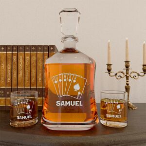 Personalized Whiskey Decanter - Christmas Gifts for Men, Dad, Husband, Him, Husband - Custom Whiskey Gifts for Him - Personalized Gifts for Men - Whiskey, Scotch Gifts - Unique Mens Gift Ideas