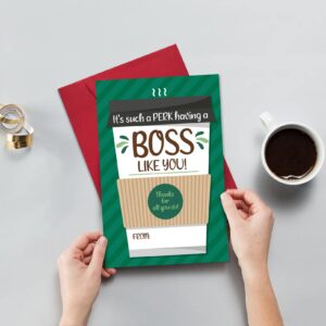 Ogeby Funny Boss’s Day Card Gifts for Boss Women Men, Cute Boss Day Card for Him Her, Boss Birthday Card Gifts, Boss Appreciation Card from Employee Staff