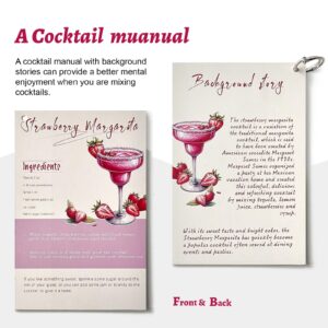 USEEKRIL Margarita Kit - Set of 2 Margarita Glasses (8.5oz), 3-Tier Salt Rimmer, Stainless Cocktail Shaker & Jigger, Coasters，Cocktails Cards，Citrus Squeezer and More - Margarita Kit Gift Set