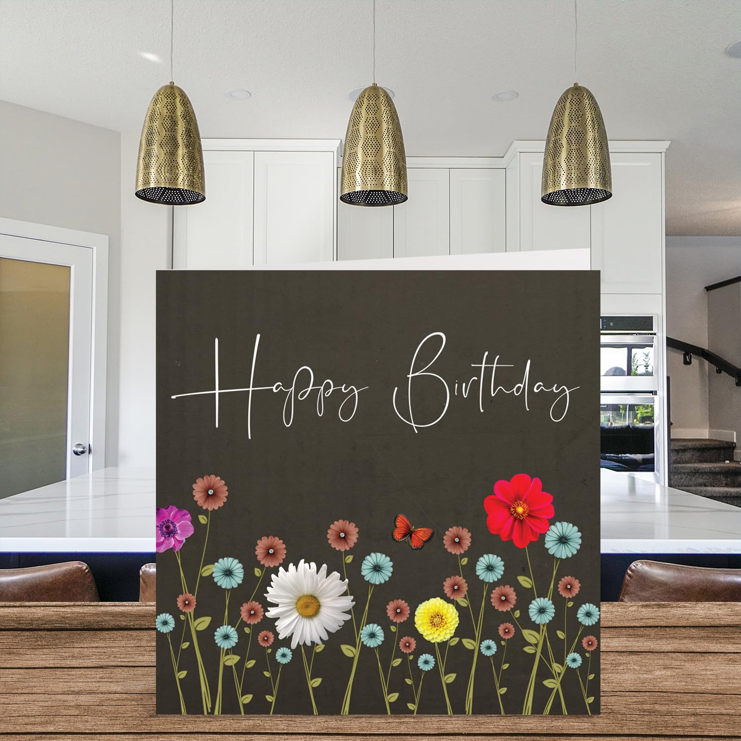 Birthday Cards for Women Her - Floral Blooming Flowers - Happy Birthday for Mom Sister Daughter Aunt Nan Grandma Granny Best Friend, 5.7 x 5.7 Inch Beautiful Flower Bday Greeting Cards