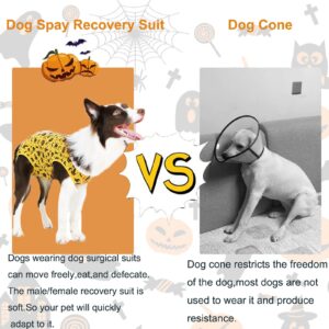 ZIMAOSHAN Recovery Suit for Dogs - Onesie for Small Medium Dogs Recovery Suit for Female Male,Substitute E-Collar & Cone