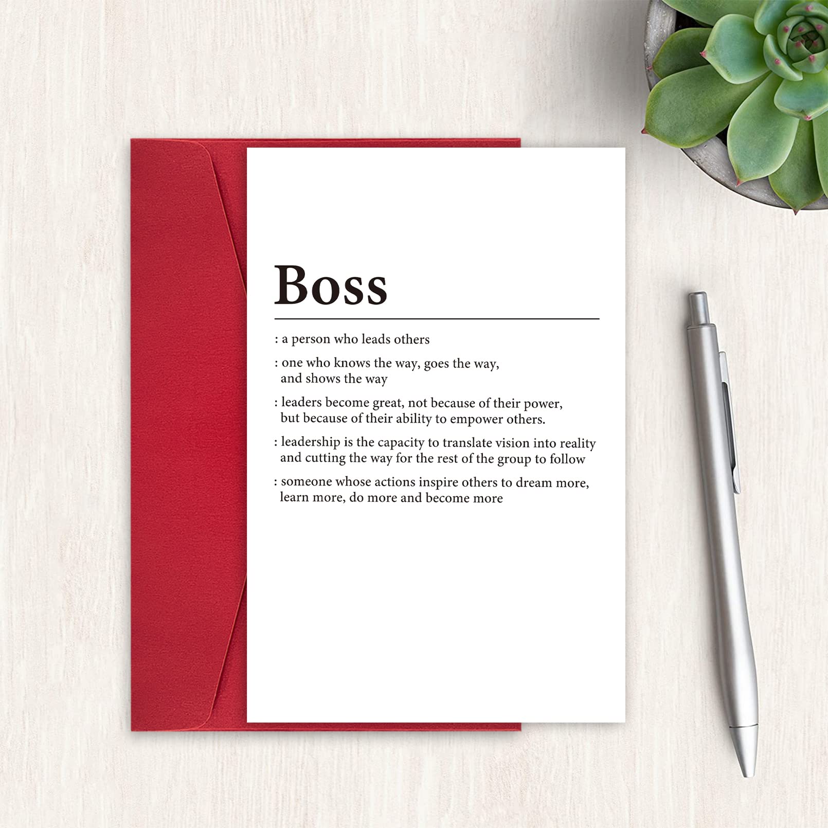 Ulbeelol Boss Definition Card, Funny Boss Day Card, Boss Birthday Card, Appreciation Card for Boss, Boss Thank You Card, Boss Card