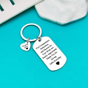 Xiahuyu Thank You Gifts Employee Appreciation Gifts Keychain Employee of the Month Gifts Thank You Gifts for Coworker Employee Work Anniversary Christmas Birthday Leaving Retirement Gifts