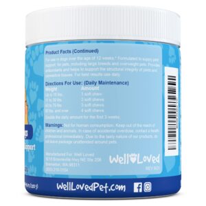 Well Loved Probiotics for Dogs and Joint Supplement for Dogs, Well Loved Dog Chews, Made in USA, Vet Developed, Dog Probiotic Chews, Glucosamine for Dogs