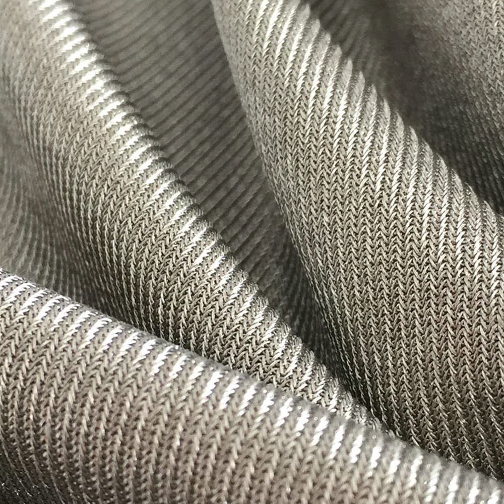 100% Pure Silver Fiber Knitting Fabric Conductive EMF/RFID/EMI/RF Anti Radiation Electro Conductive Fabric for Maternity Dress (0.5MX1.5M)