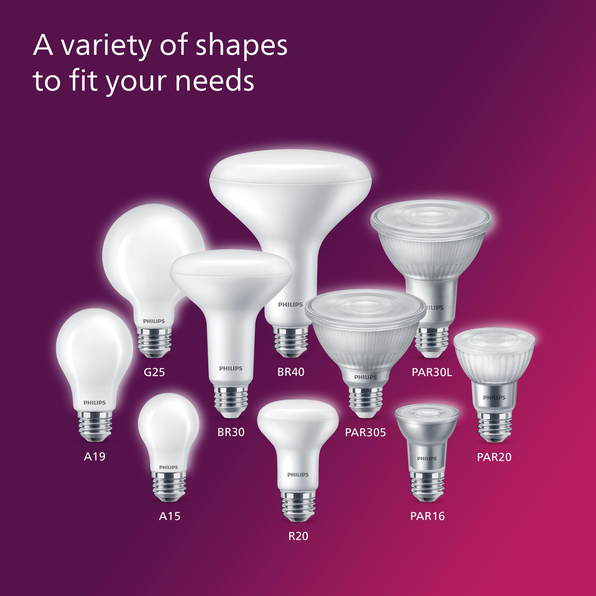 Philips LED A19 Ultra Definition Frosted Dimmable LED Light Bulbs - Flicker-Free 60w Light Bulbs with EyeComfort Technology - Daylight 5000K Lightbulb - 800 Lumen - E26 Base - 4 Pack