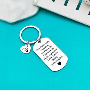 Xiahuyu Thank You Gifts Employee Appreciation Gifts Keychain Employee of the Month Gifts Thank You Gifts for Coworker Employee Work Anniversary Christmas Birthday Leaving Retirement Gifts