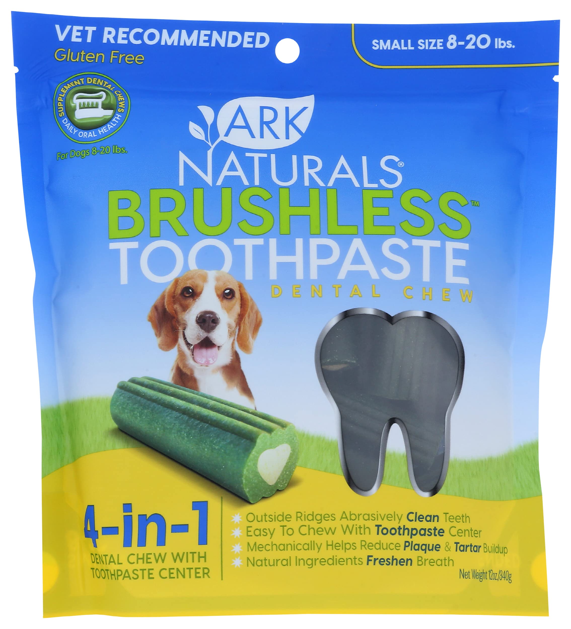 Ark Naturals Brushless Toothpaste for Dogs Dental Health Small 12 oz Pack of 6