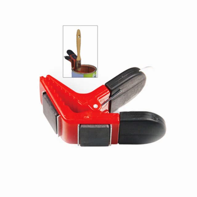 2 Paint Can Opener Clip With Magnet/ Paint Brush Holder (RED)