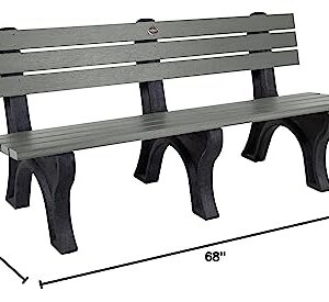 Sequoia Professional Aurora Park Bench, 6 ft, Coastal Teak