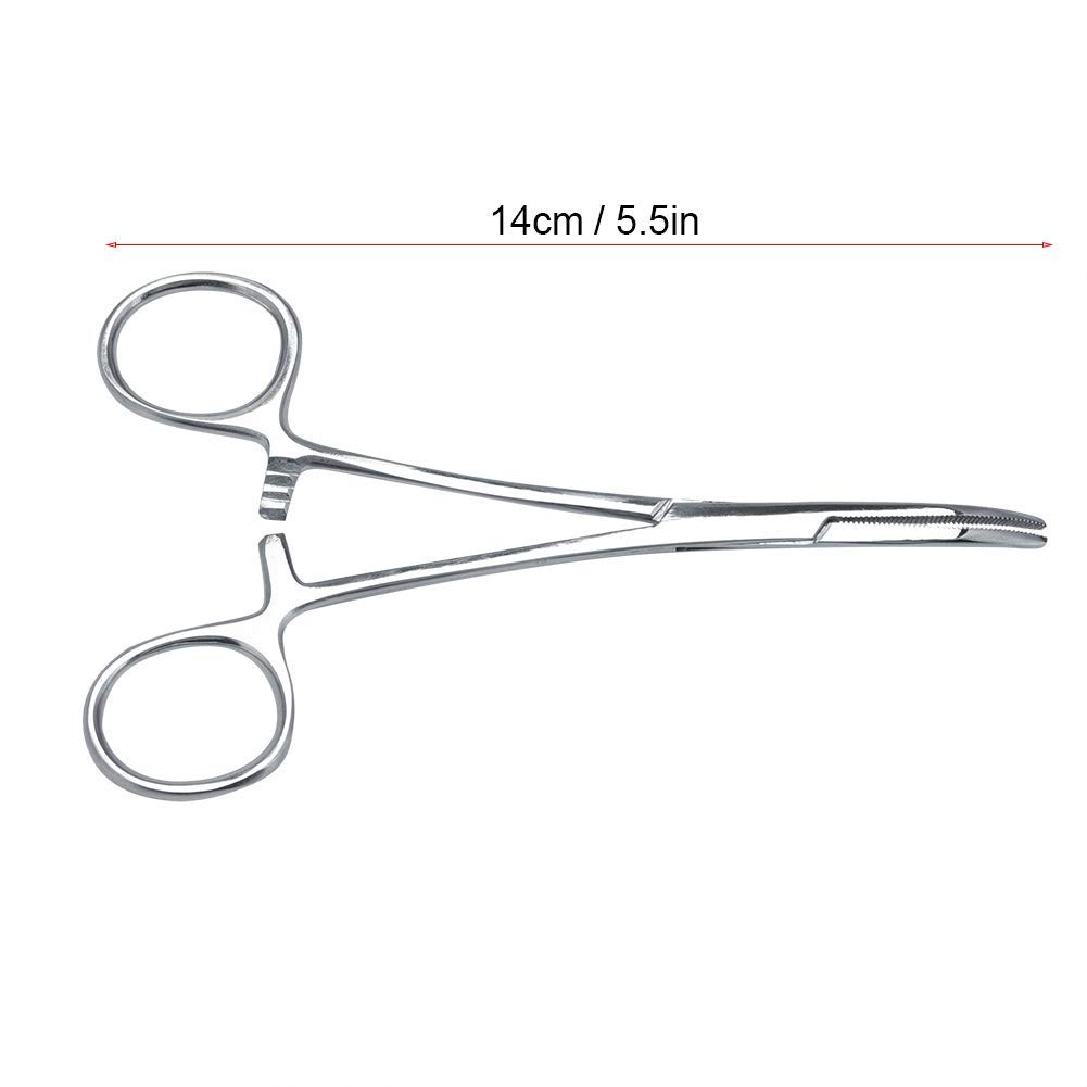 Dog Ear Hair Removal Tool, Dog Ear Plucking Tool Dog Ear Hair Remover Pets Ears Nose Hair Puller Stainless Steel Grooming Cleaning Clamp with Curved Tip Tweezers for Pet Cats Trimmer Accessories(big)