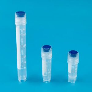 LUERFLEX 5ML External Thread Self-Standing Cryogenic Vials with Silicone Washer Seal,EO Sterile, Pack of 100