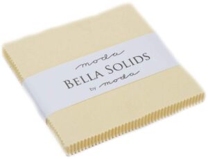 bella solids baby yellow charm pack 42 5-inch squares moda fabrics 9900pp 31