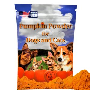 100% Pumpkin for Dogs/Cats, U.S.A. Dried Pumpkin Powder Fiber Supplement, Diarrhea/Constipation Fix, 12 Servings, Trial Packet