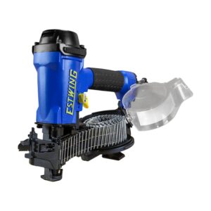 Estwing ECN45 Pneumatic 15 Degree 1-3/4" Coil Roofing Nailer with 1/4" NPT Industrial Swivel Fitting and Bag