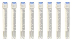 luerflex 5ml external thread self-standing cryogenic vials with silicone washer seal,eo sterile, pack of 100