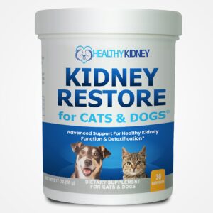 Kidney Restore Cats & Dogs & Kidney Restore Dog Treats Supplement for Canine Renal Pet Support Kidneys