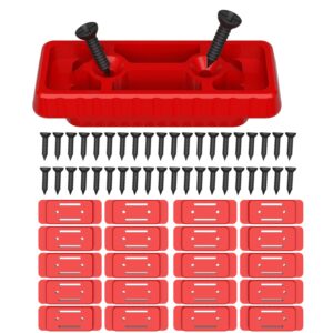 nyvoozy(20pcs-red feet mounting system,mounting feet for milwaukee packout, mounting feet for milwaukee packout system