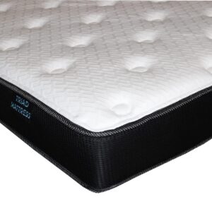 Triad Mattress Elite 8 inch Queen (60x80) Graphite Memory Foam, Cool Gel Foam, Glacier Cooling Stretch Cover, Medium Firm Support, for RV and Campers. Made in The USA