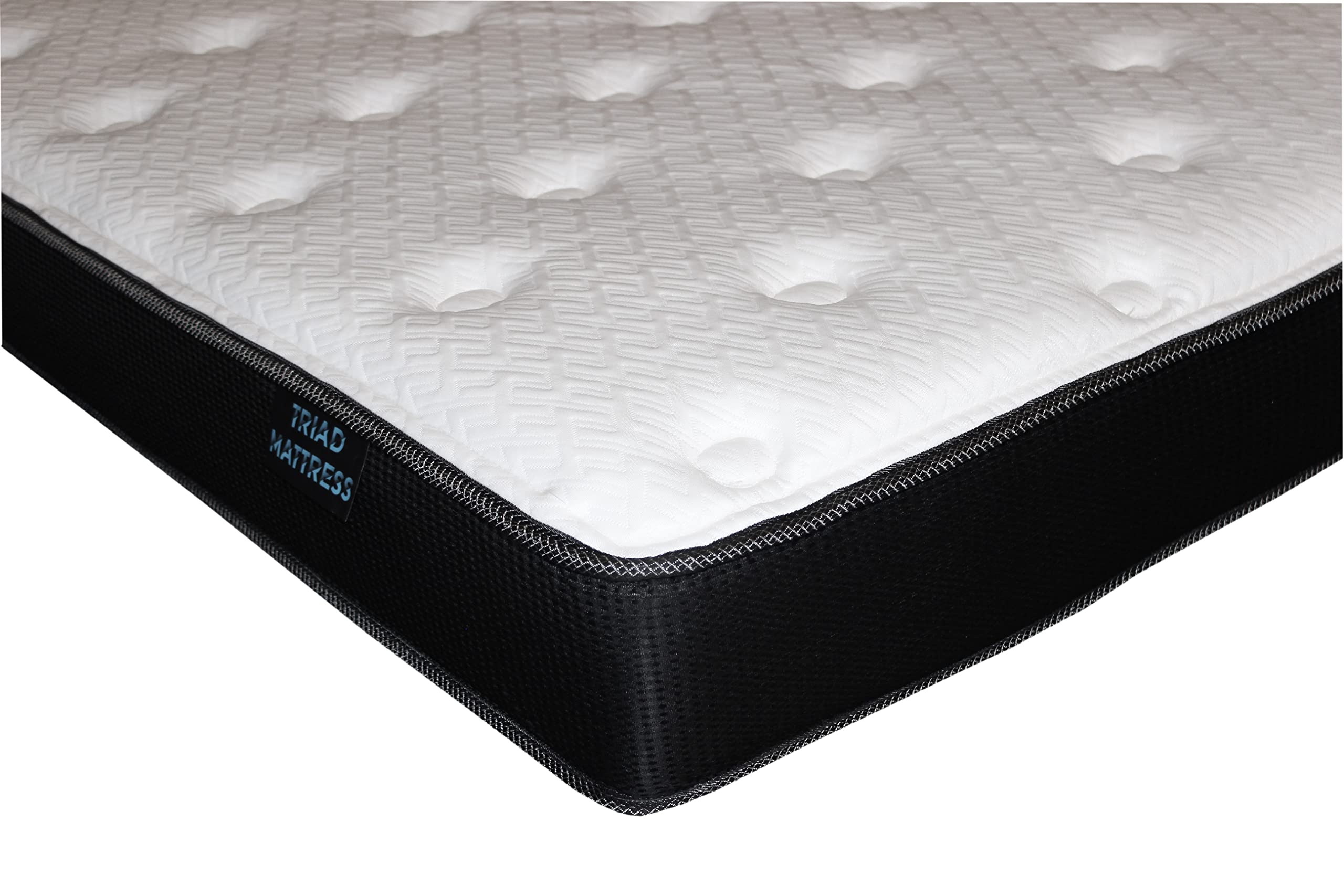 Triad Mattress Elite 8 inch Queen (60x80) Graphite Memory Foam, Cool Gel Foam, Glacier Cooling Stretch Cover, Medium Firm Support, for RV and Campers. Made in The USA