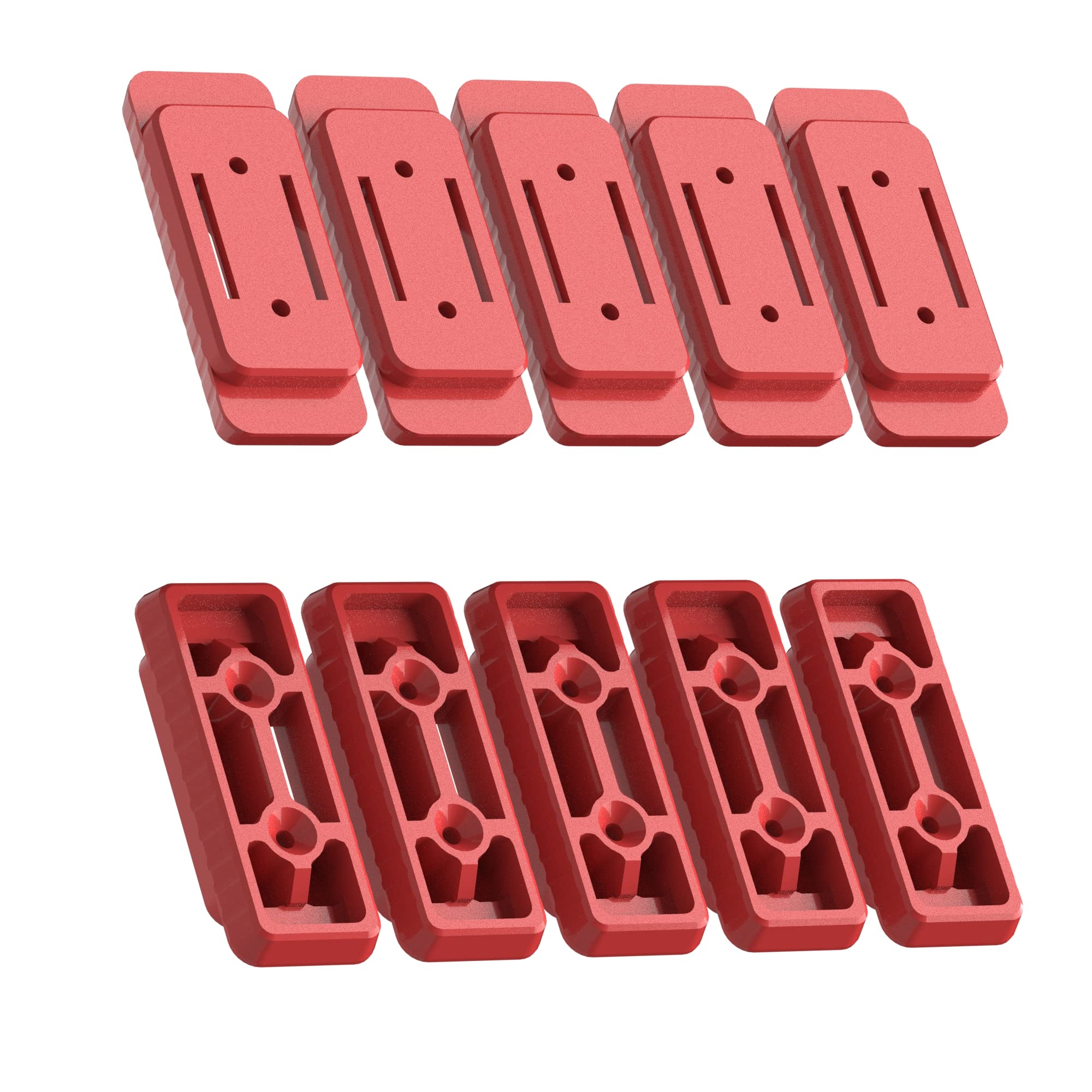 NyVoozy(20pcs-Red Feet Mounting System,Mounting Feet for Milwaukee Packout, Mounting Feet for Milwaukee Packout System