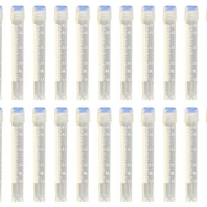 LUERFLEX 5ML External Thread Self-Standing Cryogenic Vials with Silicone Washer Seal,EO Sterile, Pack of 100