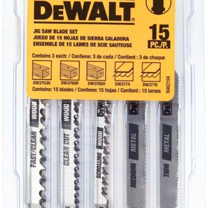 DeWalt 15 Piece T-Shank JIG Saw Set