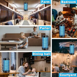 40W Electric Bug Zapper for Indoor Outdoor, Mosquito Zappers Killer Power Grid Fly Killer, Insect Fly Traps Electric Shock Bug Catcher Mosquito Light Bulb for Backyard, Patio