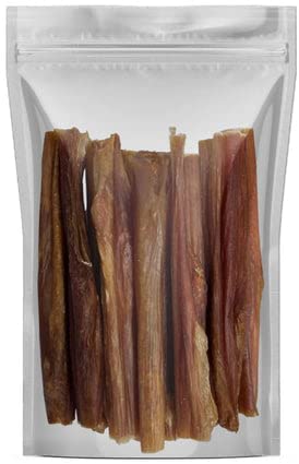 Best Dog Chews Beef Bladder Sticks 100% Naturally Delicious Dog Treat for All Breed Sizes Dogs and Puppies Single Ingredient - Best Long Lasting Dog Chew Dental Treats-Rawhide Free 6 inch (12 Count)