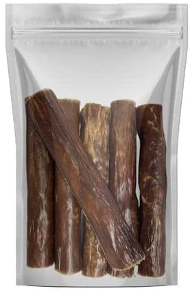 Best Dog Chews Stuffed Gullet Stick - 100% Natural Delicious and Protein Rich Dog Beef Jerky Treats and Chews - Fully Digestible - Promotes Joint & Dental Health for All Breed Sizes - 6 inch(6 Count)